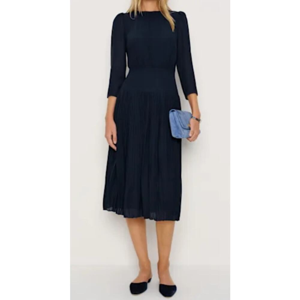 New Reformation Lysander Dress, Midnight Size 0